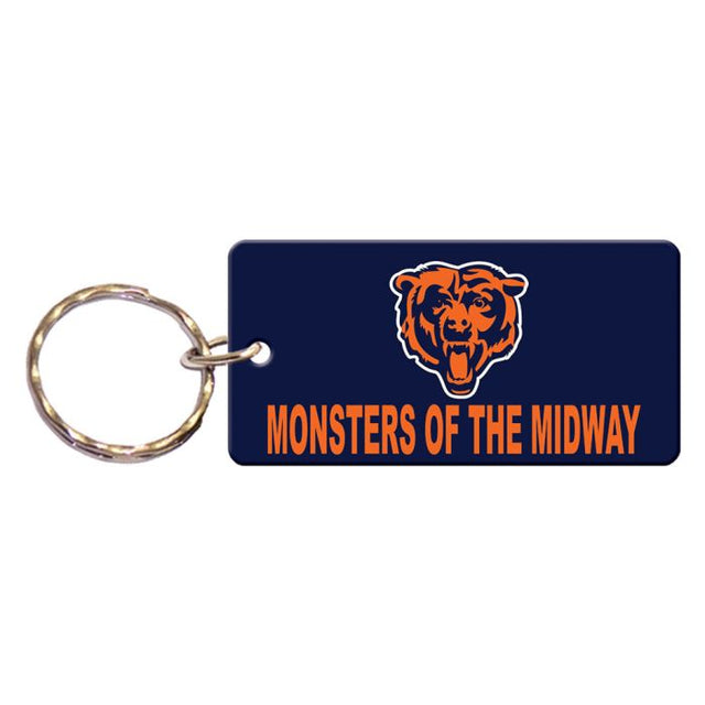 Llavero rectangular de los Chicago Bears