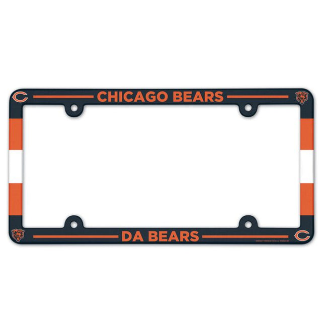 Chicago Bears Lic Plate Frame Full Color