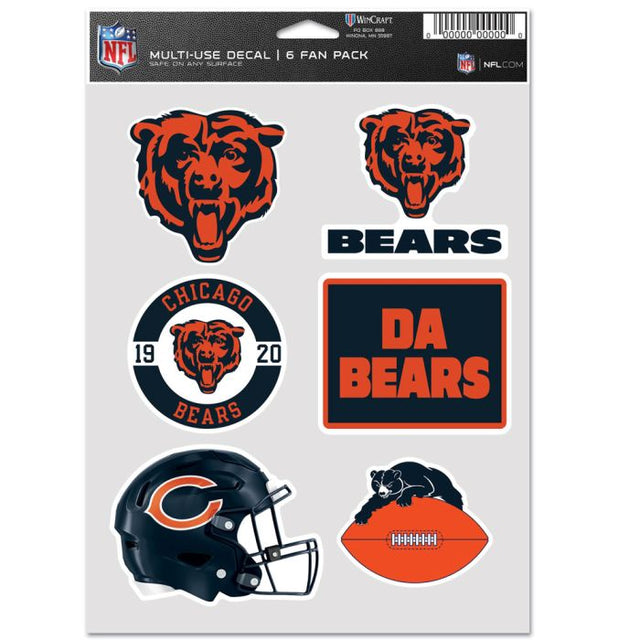 Chicago Bears Multi Use 6 Fan Pack