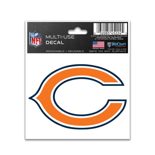 Calcomanía multiusos de los Chicago Bears de 3" x 4"