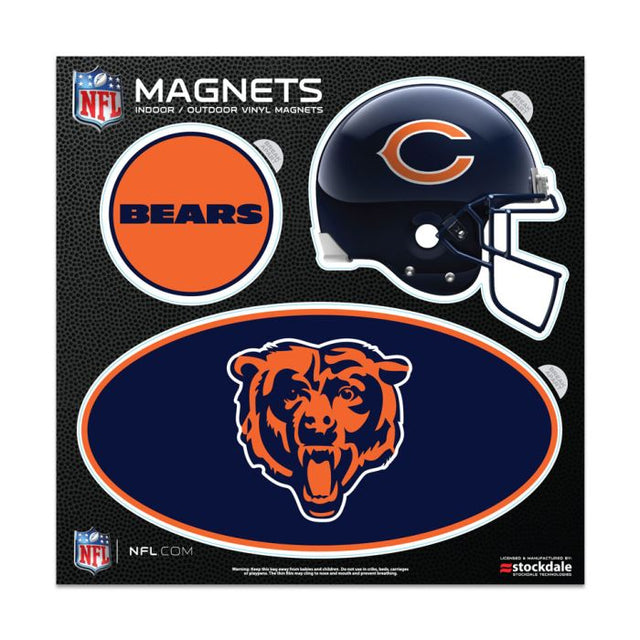 Imanes para exteriores de los Chicago Bears, 6" x 6"