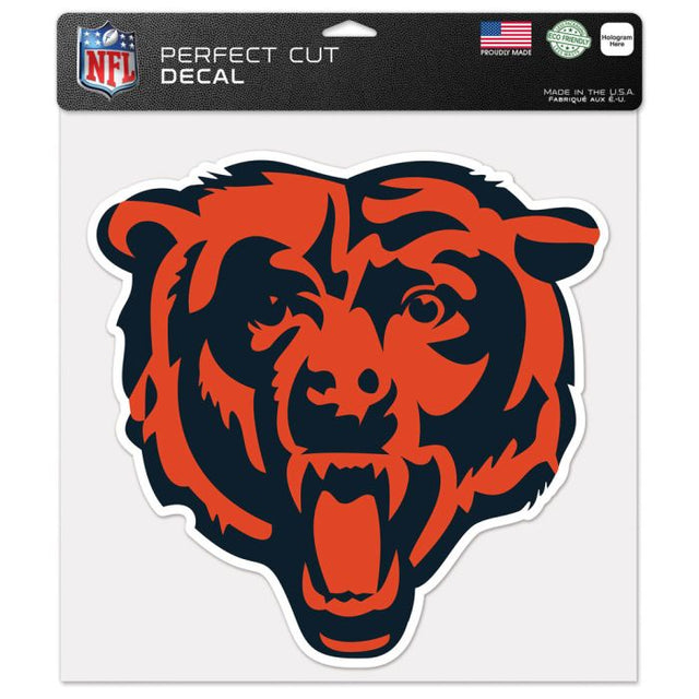 Calcomanía de color de corte perfecto de los Chicago Bears de 12" x 12"