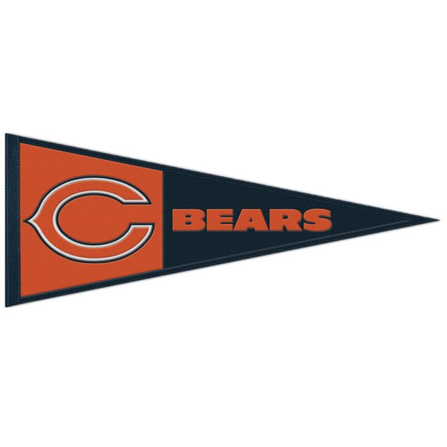 Chicago Bears Primary Wool Pennant 13" x 32"