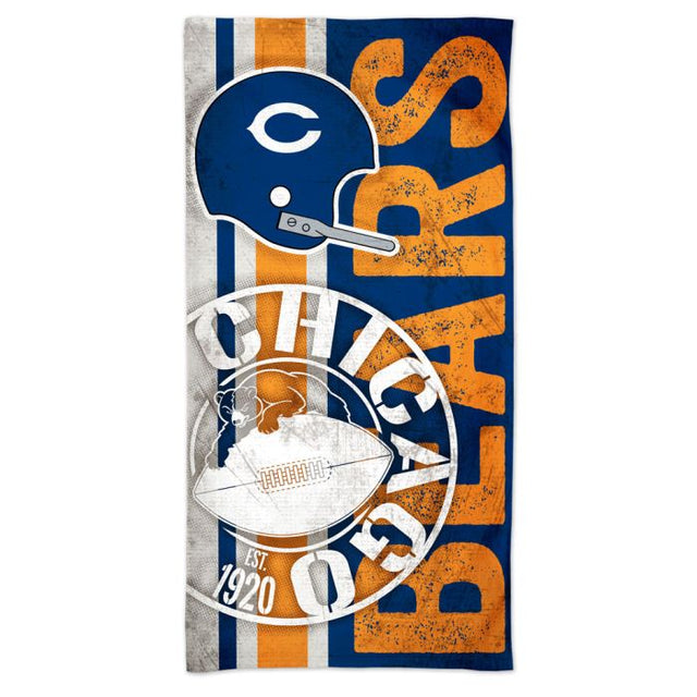 Chicago Bears RETRO Spectra Beach Towel 30" x 60"