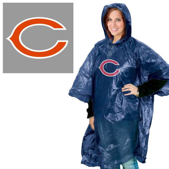 Poncho de lluvia de los Chicago Bears