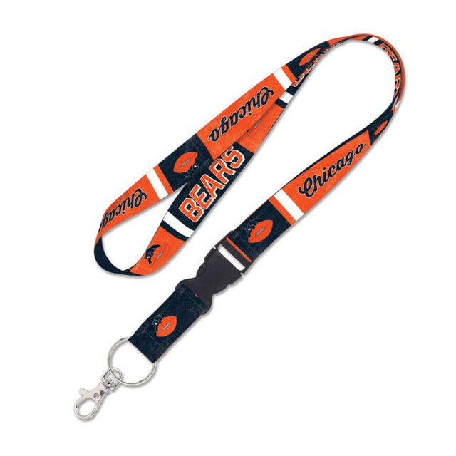 Chicago Bears Retro Lanyard w/detachable buckle 1"