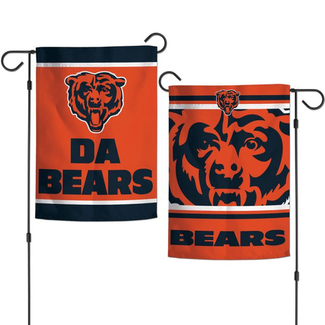 Chicago Bears SLOGAN Garden Flags 2 sided 12.5" x 18"