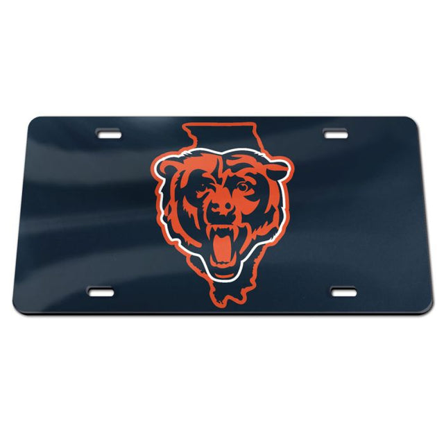 Matrícula de acrílico especial STATE de los Chicago Bears