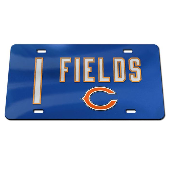 Chicago Bears Specialty Acrylic License Plate Justin Fields