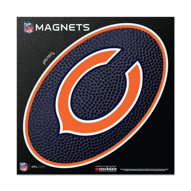 Imanes para exteriores TEAMBALL de los Chicago Bears, 6" x 6"