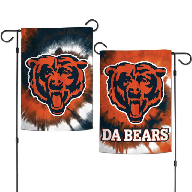 Chicago Bears Tie Dye Garden Flags 2 sided 12.5" x 18"