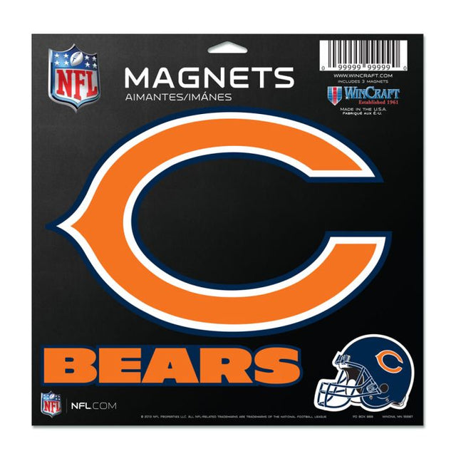 Imán de vinilo de los Chicago Bears de 11" x 11"