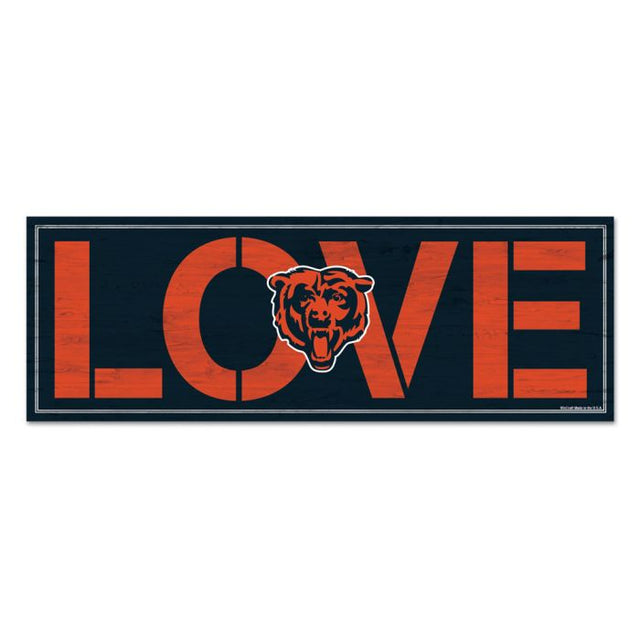 Chicago Bears Wood Sign 8"x23" 1/4" thick