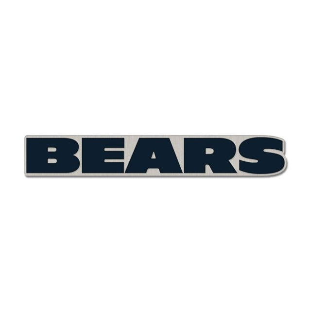 Chicago Bears wordmark Collector Enamel Pin Jewelry Card