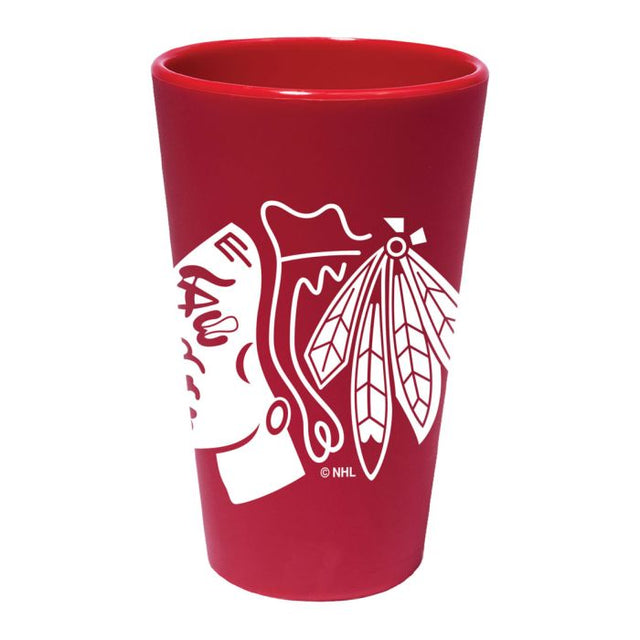 Chicago Blackhawks 16 oz Silicone Pint Glass