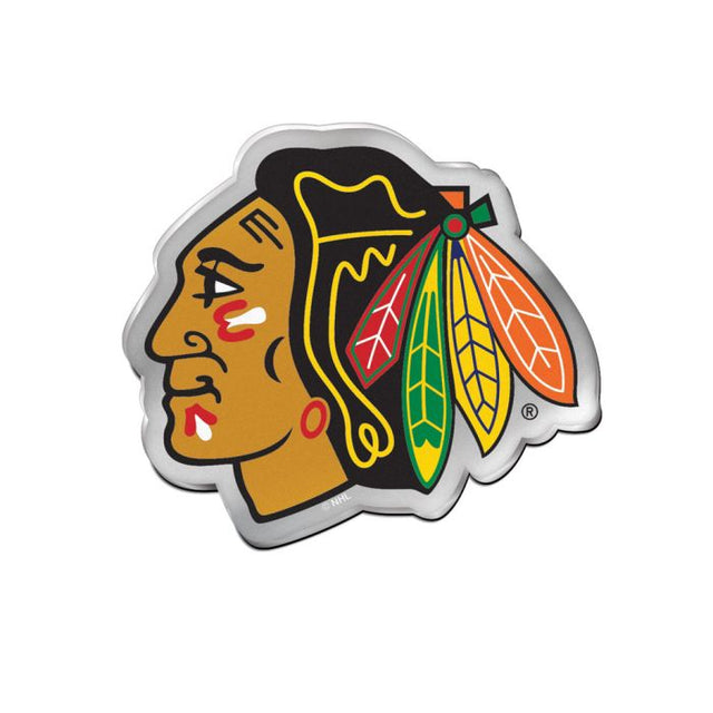 Emblema acrílico para automóvil de los Chicago Blackhawks