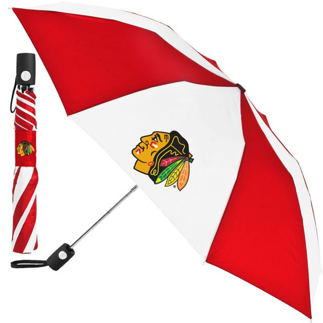 Paraguas plegable automático de los Chicago Blackhawks