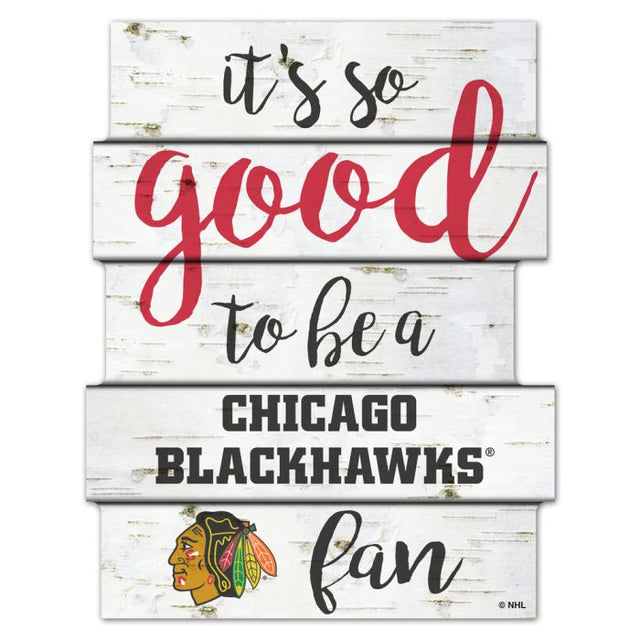 Chicago Blackhawks BIRCH Wood Sign 11"X14"