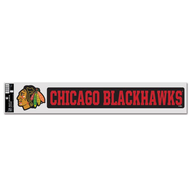 Calcomanías para fanáticos de los Chicago Blackhawks de 3" x 17"