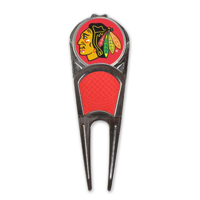 Herramienta para reparar marcas de pelotas de golf de los Chicago Blackhawks*