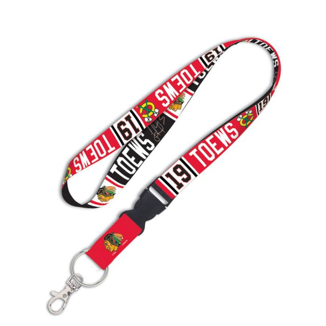 Chicago Blackhawks Lanyard w/detachable buckle 1" Jonathan Toews