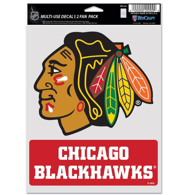 Paquete multiusos para dos aficionados de los Chicago Blackhawks