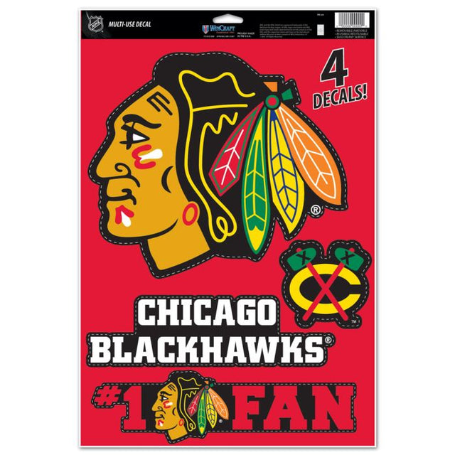 Calcomanía multiusos de Chicago Blackhawks, 11" x 17"