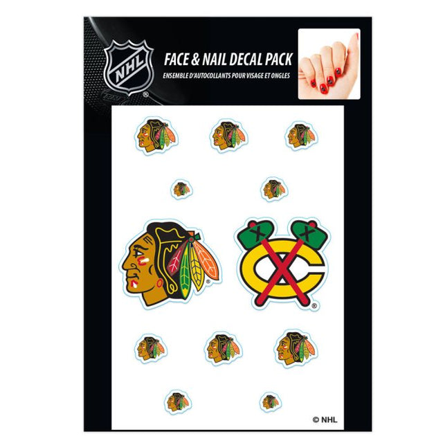 Calcomanías para uñas de los Chicago Blackhawks