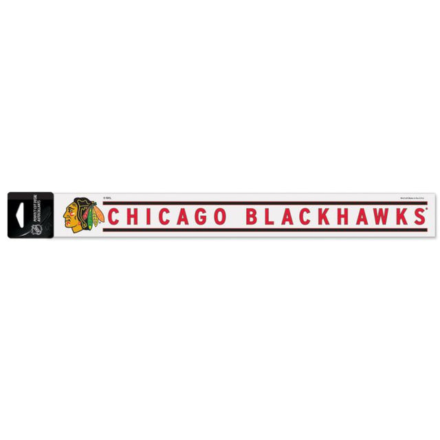 Calcomanías de corte perfecto de Chicago Blackhawks de 2" x 17"