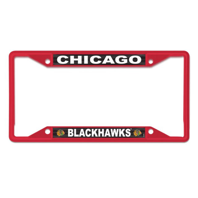 Chicago Blackhawks RED Lic Plt Frame S/S