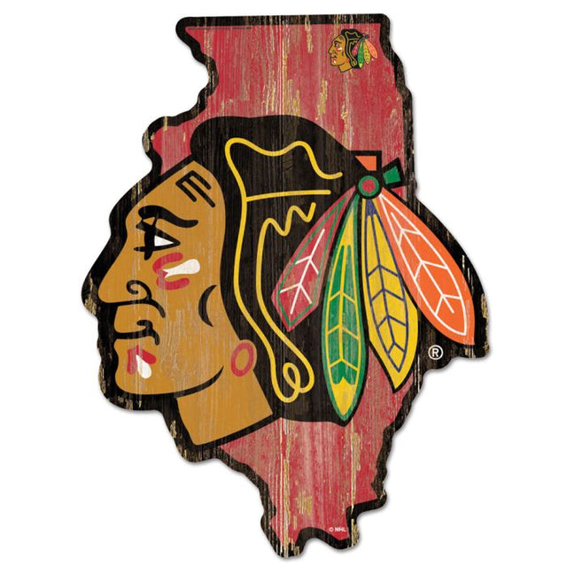 Chicago Blackhawks STATE SHAPE