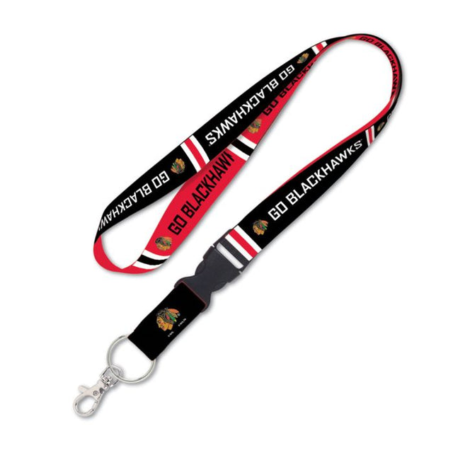 Chicago Blackhawks slogan Lanyard w/detachable buckle 1"