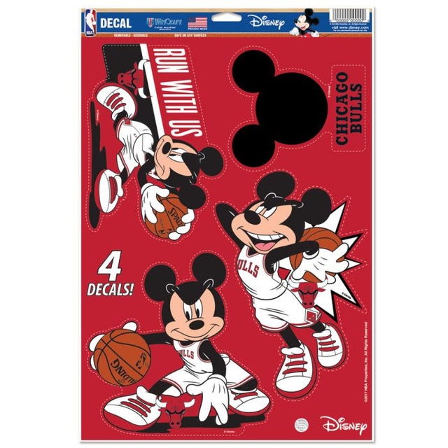 Calcomanía multiusos de los Chicago Bulls y Disney, 11" x 17"