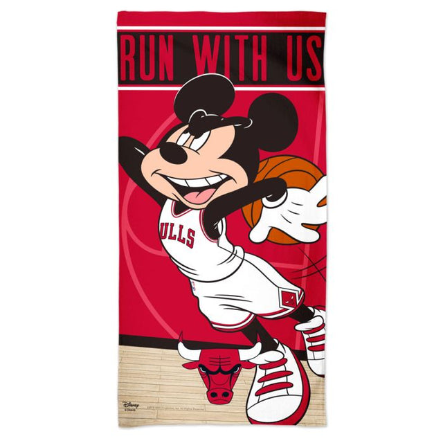 Toalla de playa Spectra de los Chicago Bulls y Disney de 30" x 60"