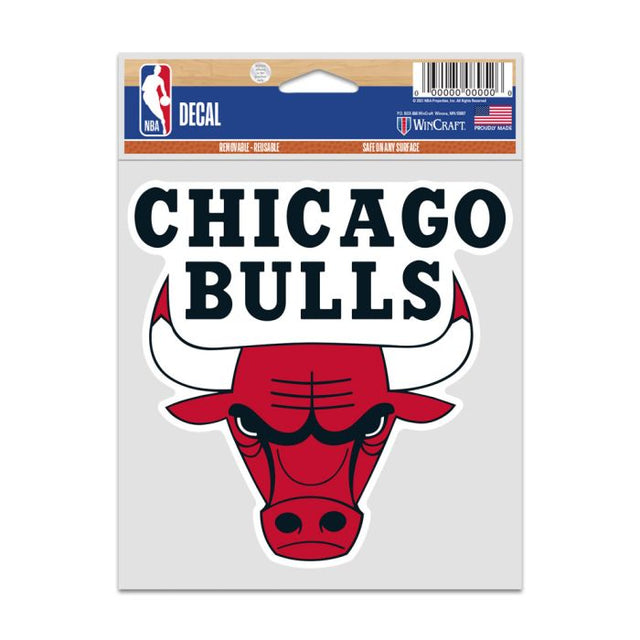 Calcomanías para fanáticos de los Chicago Bulls de 3,75" x 5"