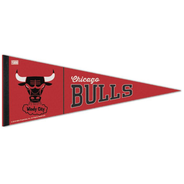 Banderín de primera calidad de los Chicago Bulls/Hardwoods HARDWOOD CLASSIC de 12" x 30"