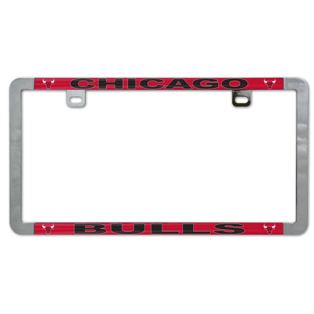 Chicago Bulls Metal Lic. Plate Frame Slim