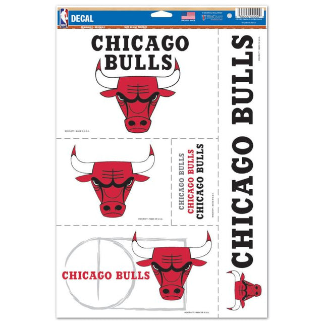 Calcomanía multiusos de los Chicago Bulls, 11" x 17"