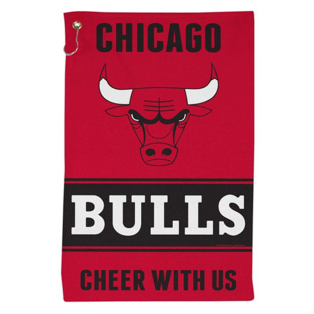 Toalla deportiva de 16 x 25 con el lema de los Chicago Bulls