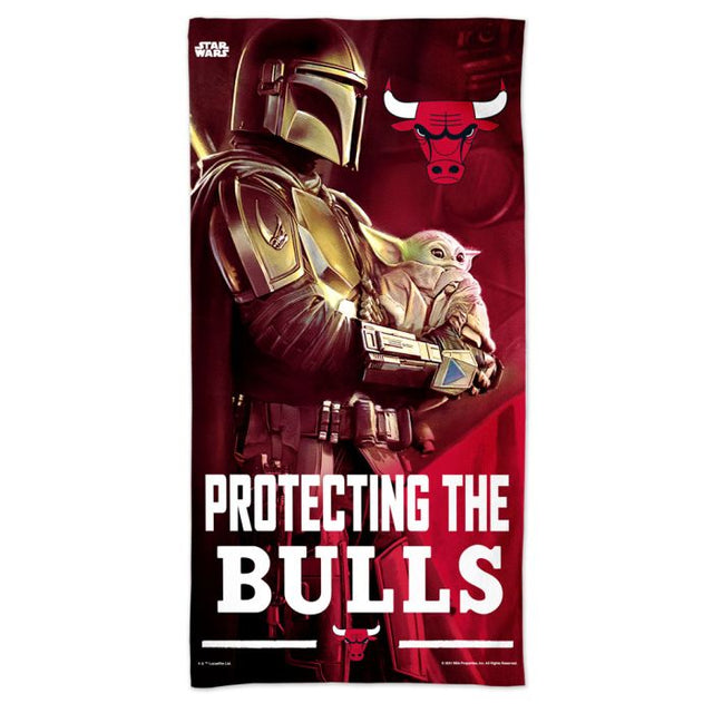 Chicago Bulls / Star Wars Mandalorian Spectra Beach Towel 30" x 60"