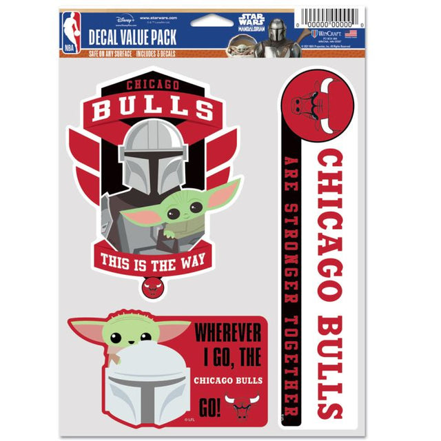 Paquete multiusos para fanáticos de los Chicago Bulls y Star Wars