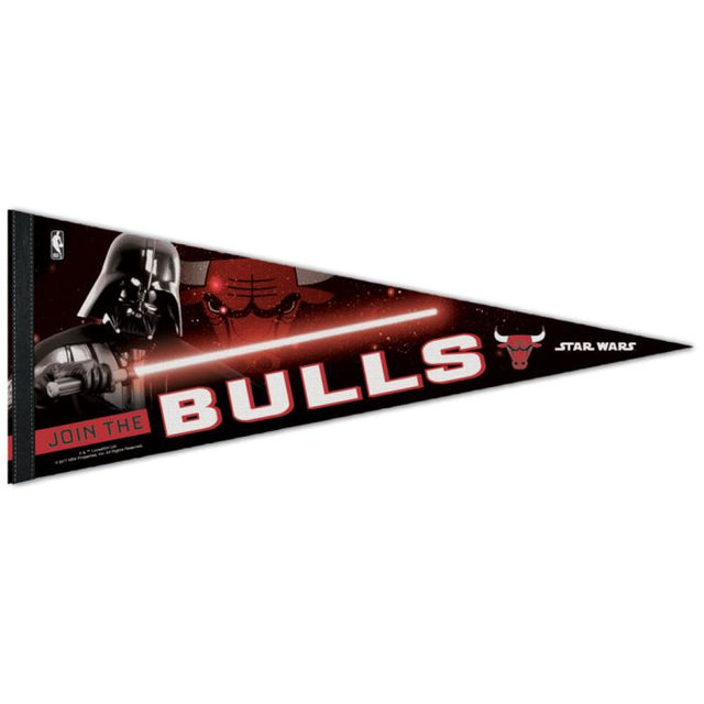 Banderín premium de Star Wars de Chicago Bulls/Star Wars de 12" x 30"