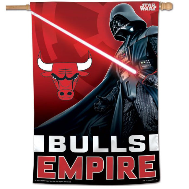 Bandera vertical de Star Wars de Chicago Bulls/Star Wars de 28" x 40"