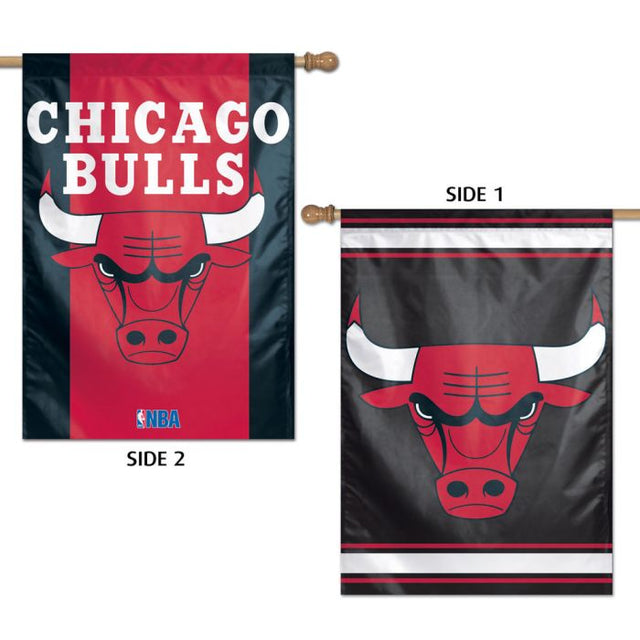 Bandera vertical de los Chicago Bulls de 2 lados, 28" x 40"