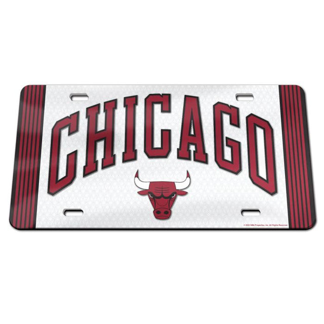 Matrícula acrílica especial de la ciudad de Chicago Bulls