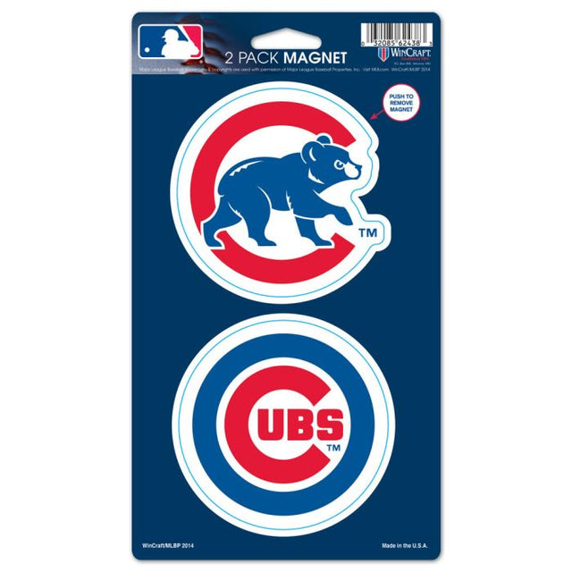 Chicago Cubs 2 Pack Magnets 5" x 9"