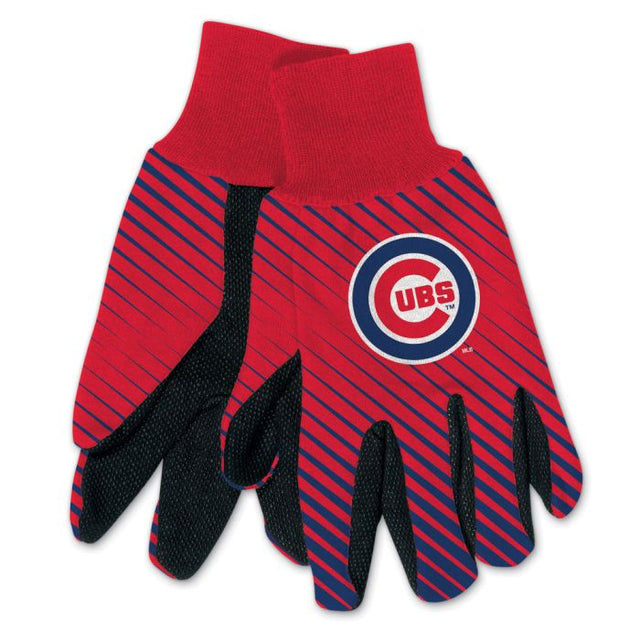 Guantes de dos tonos para adultos de los Chicago Cubs