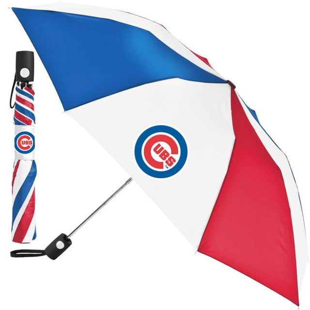 Paraguas plegable automático de los Chicago Cubs