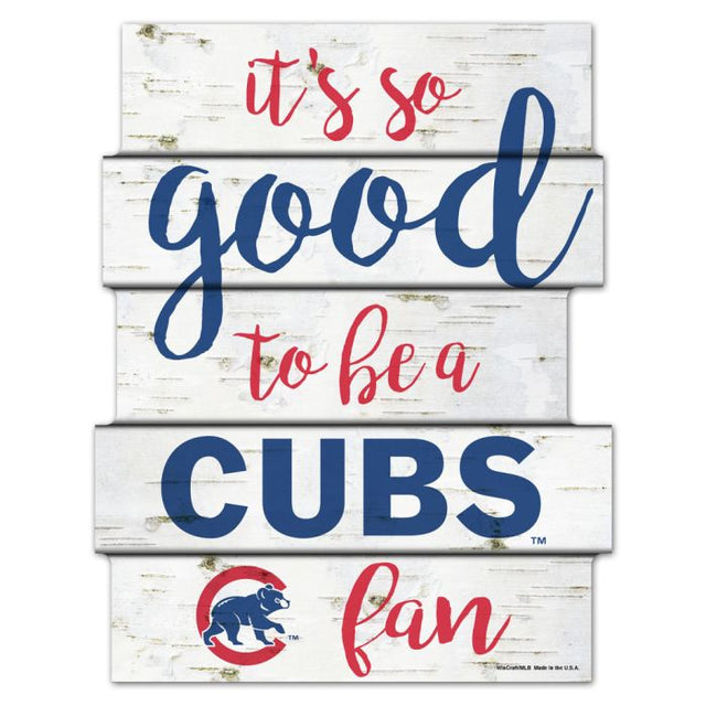 Chicago Cubs BIRCH Wood Sign 11"X14"