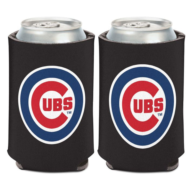 Enfriador de lata negro de Chicago Cubs de 12 oz.